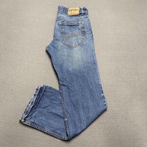 Aeropostale Jeans Mens 30x32 Blue Essex Straight Leg Denim Classic 100% Cotton‎
